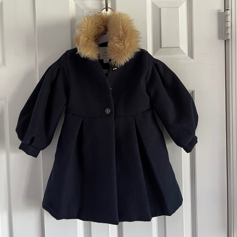 2T Janie and Jack Coat w/Fur Collar